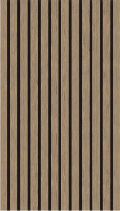 Premium klases akustiskais sienas panelis WALNUT LIGHT IMPERIAL, 2800 × 600 × 21 mm